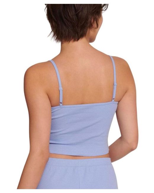 Sloggi Blue Go Ribbed Crop Top