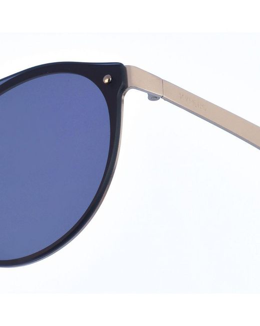 Kypers Blue Alex Oval Shape Metal Sunglasses