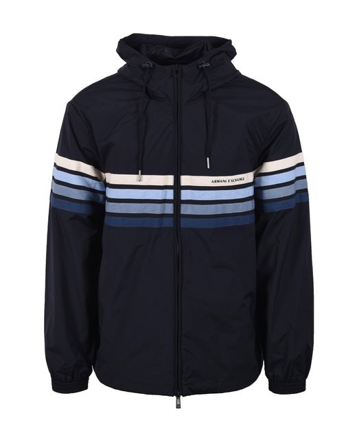 ARMANI EXCHANGE Blue Armarni Jacket Deep Cotton for men