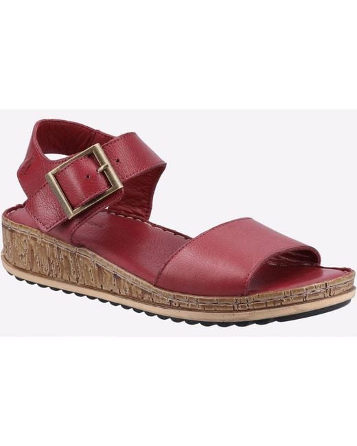 Hush Puppies Red Ellie Leather