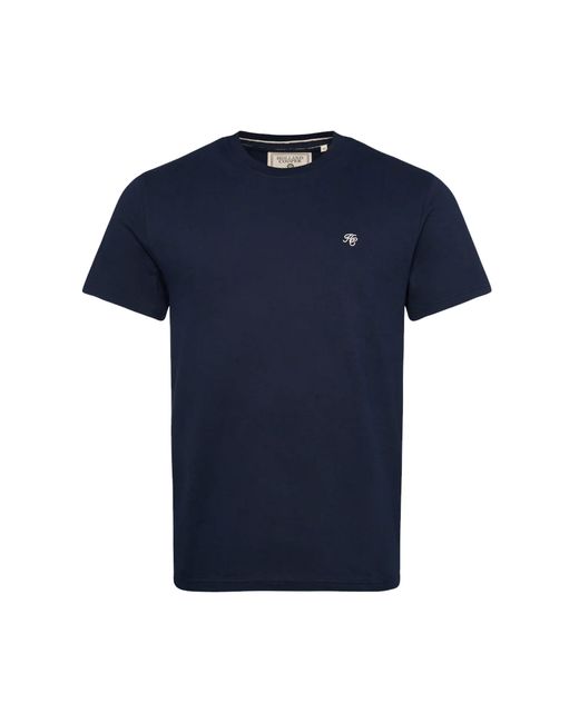 Holland Cooper Blue Crew Neck T-Shirt Ink Cotton for men
