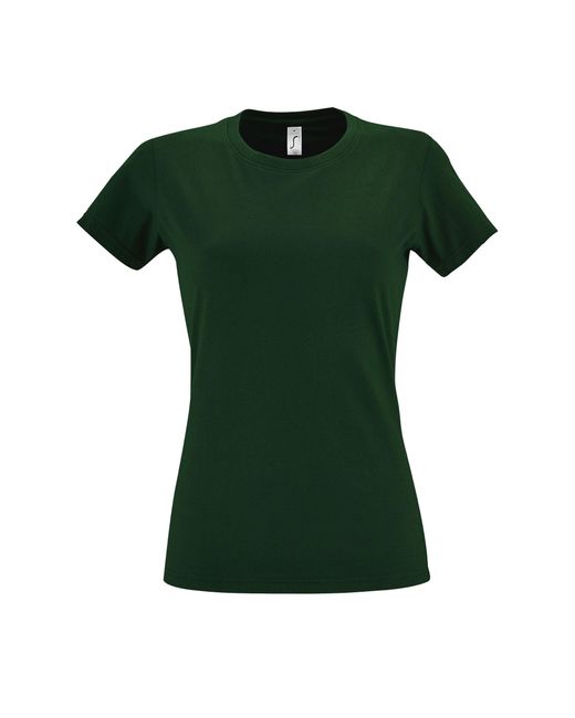 Sol's Green Ladies Imperial Heavy Short Sleeve T-Shirt (Bottle)