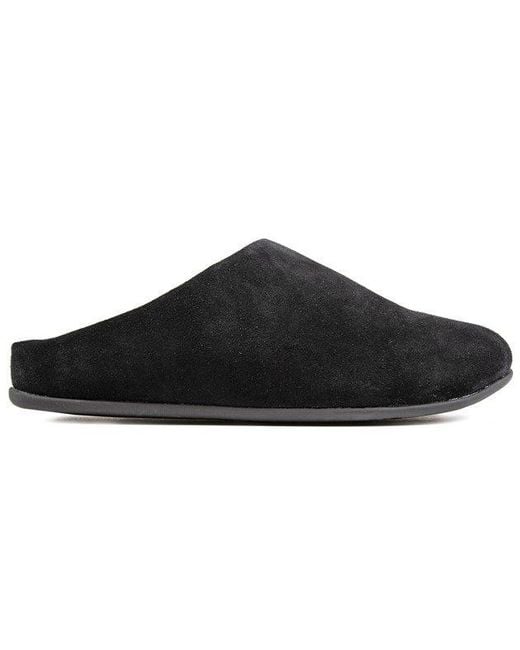 Fitflop Black Chrissie Shearling Slippers