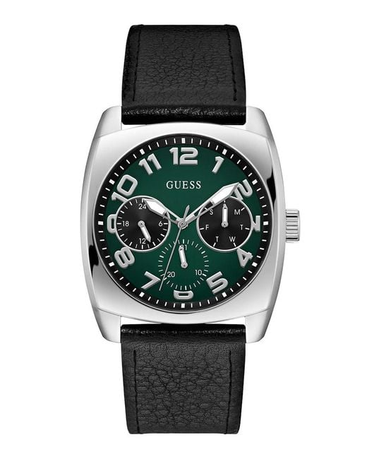 Guess Black Xander Watch Gw0792G1 Leather for men