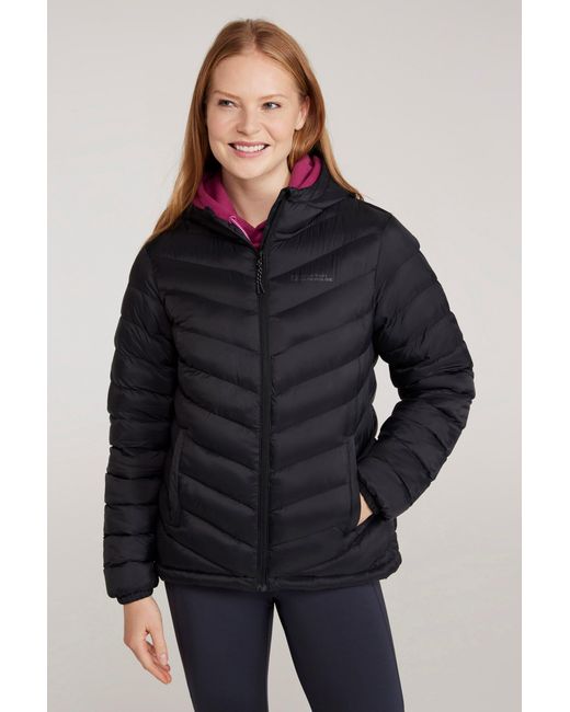 Mountain Warehouse Blue 'Seasons' Padded Jacket Water Resistant Insulated Winter Coat Polyamide