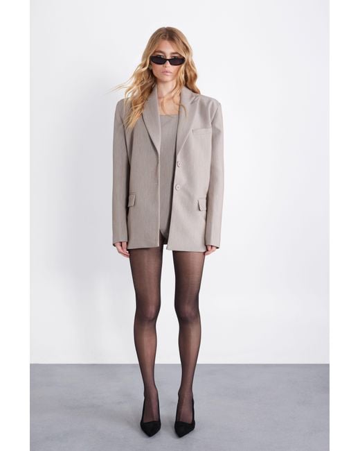 MissPap Gray Premium Masculine Blazer