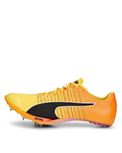 PUMA Yellow Evospeed Tokyo Nitro Running Spikes for men