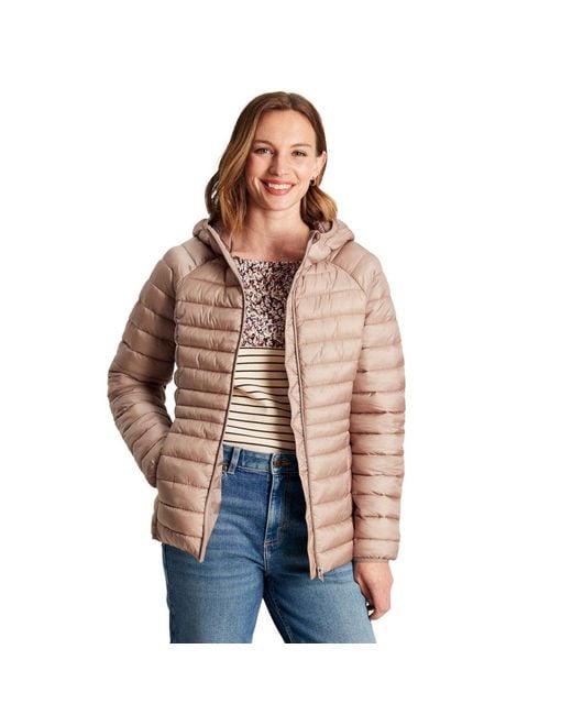 Joules Brown Bramley Padded Hooded Puffer Coat Jacket