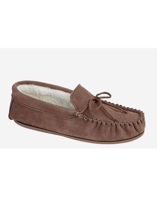 Mokkers Brown Oliver Moccasin Slippers for men