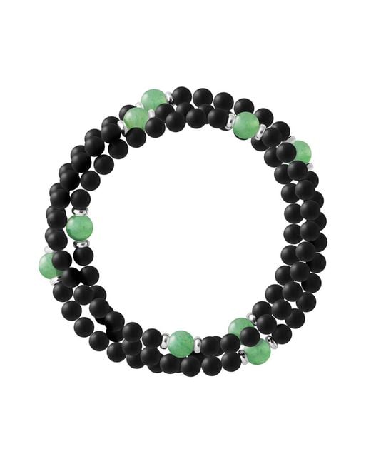 Rodney & Rolf Black Bracelet Sterling 925 Venise