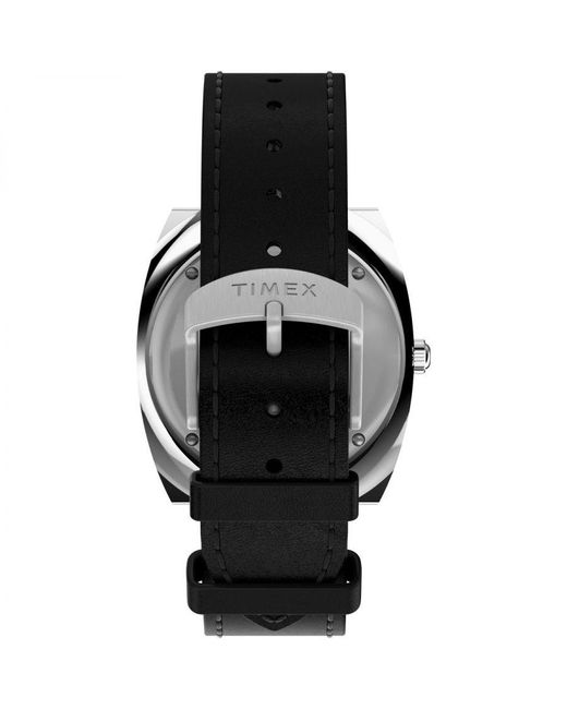 Timex Black World Time Reissue Watch Tw2V69500 Leather (Archived) for men