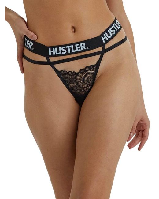 Playful Promises Brown Hustler Branded Thong