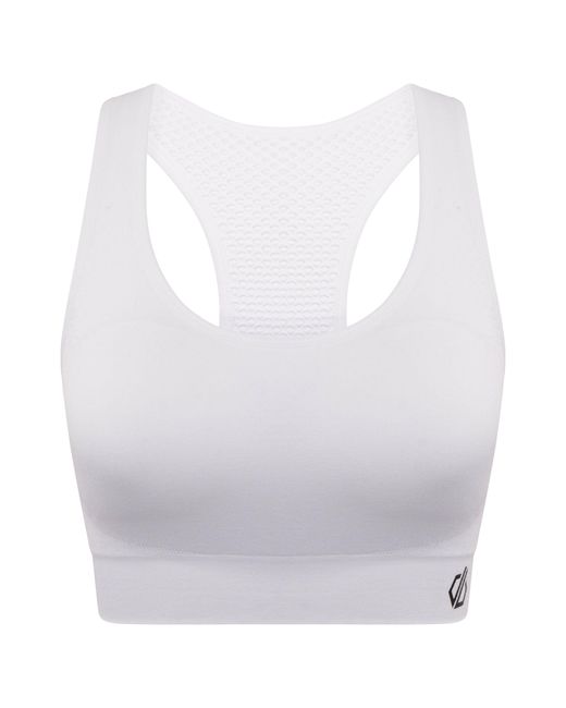 Dare 2b White Ladies Dont Sweat It Ii Sports Bra