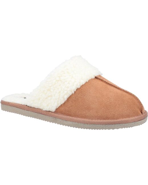 Hush Puppies Pink Ladies Arianna Suede Slippers