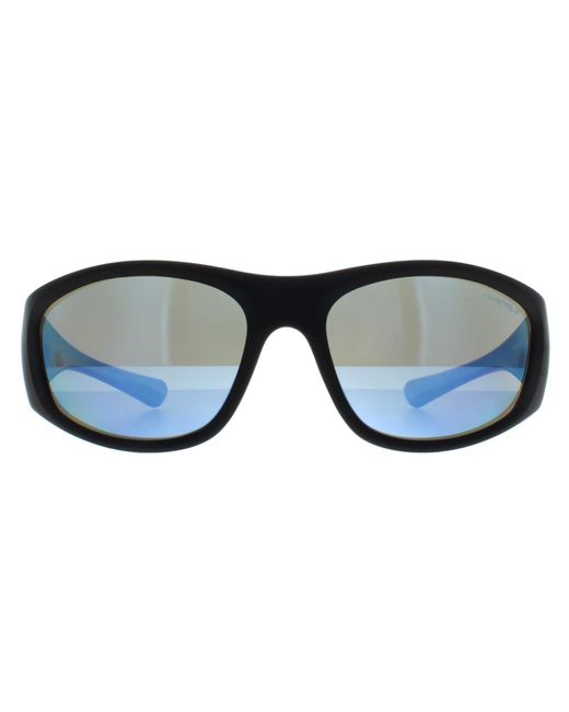 Arnette Blue Wrap Matte Mirror Polarized An4331 Ilum for men