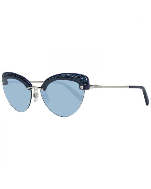 Swarovski Blue Cat Eye Sunglasses