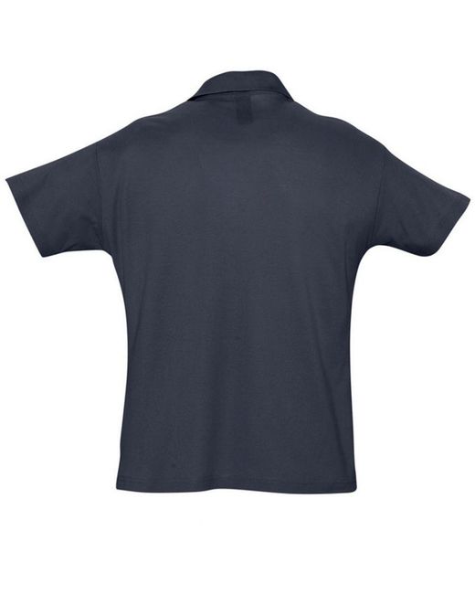 Sol's Blue Summer Ii Pique Short Sleeve Polo Shirt for men