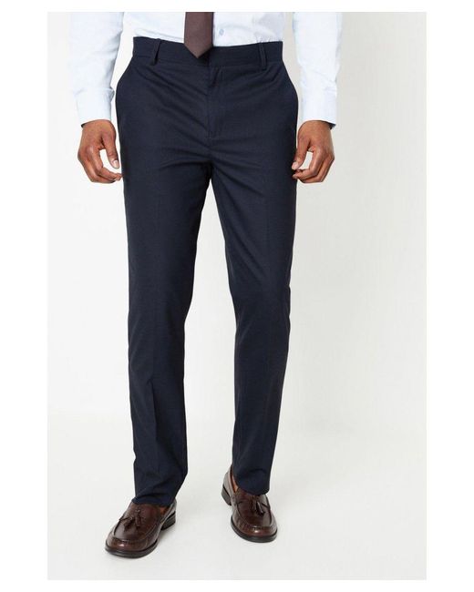 Burton Blue Tailored Fit Smart Trouser for men