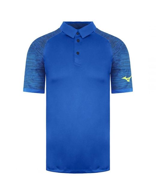 Mizuno Blue Printed Polo Shirt for men
