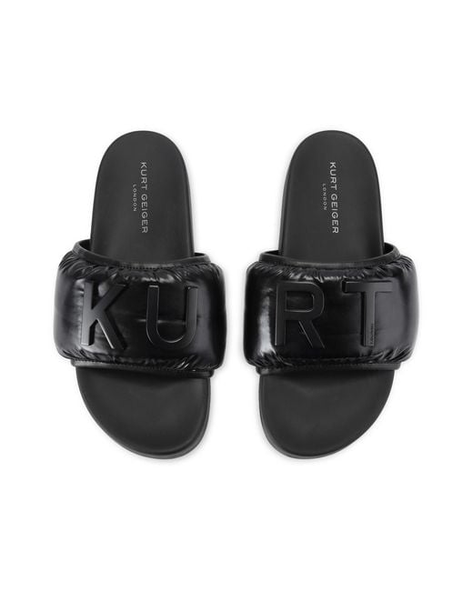 Kurt Geiger Black Puff Slide Sandals for men