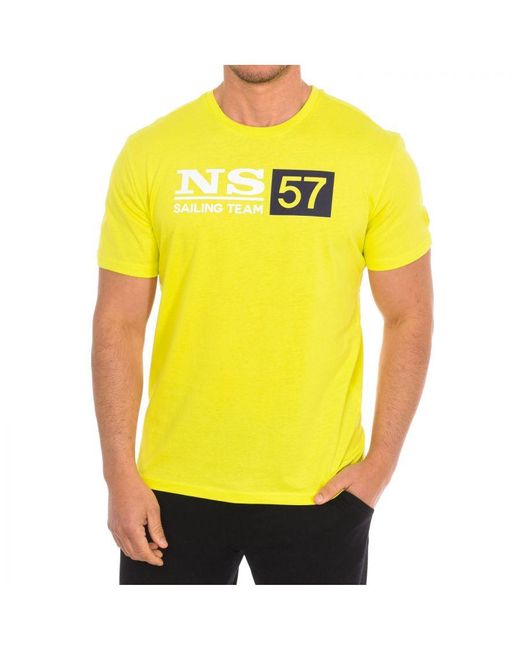 North Sails T-shirt Korte Mouw 9024050 Man in het Yellow voor heren