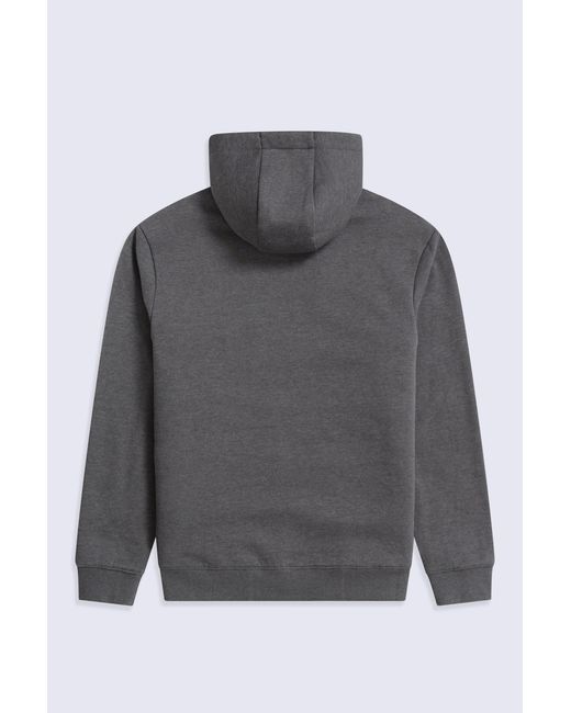 Mountain Warehouse Gray 'Samuel' Hoodie Sherpa Lined Drawcord Adjustable Hood Cosy Jumper for men