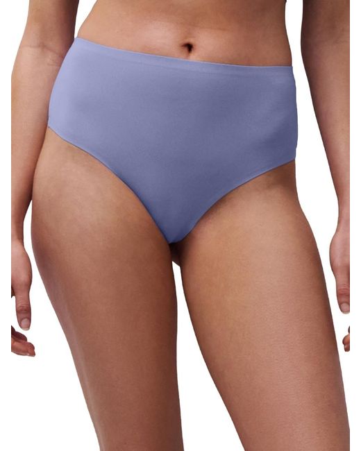 Chantelle Blue Softstretch High Waist Thong
