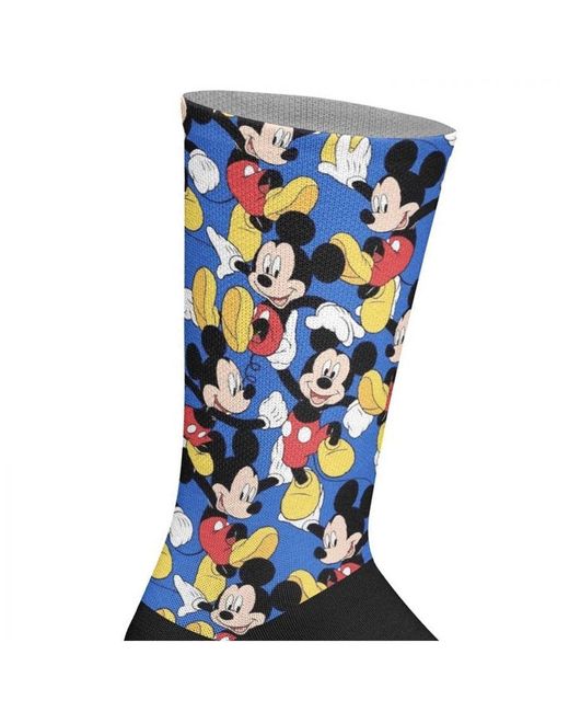 Jenes Socks Blue Elastic Printed Long