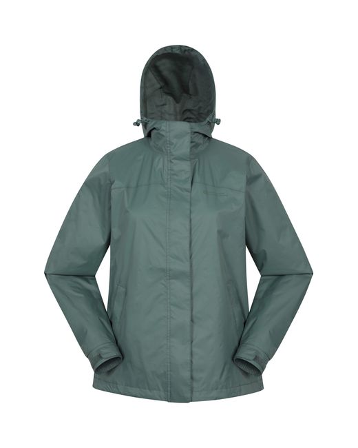 Mountain Warehouse Blue 'Torrent' Waterproof Jacket With Adjustable Hood & Cuffs Long Sleeve Trekking Raincoat