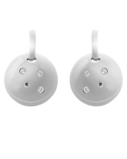 Orphelia Metallic 'Linn' 925 Sterling Set: Chain-Pendant + Earrings