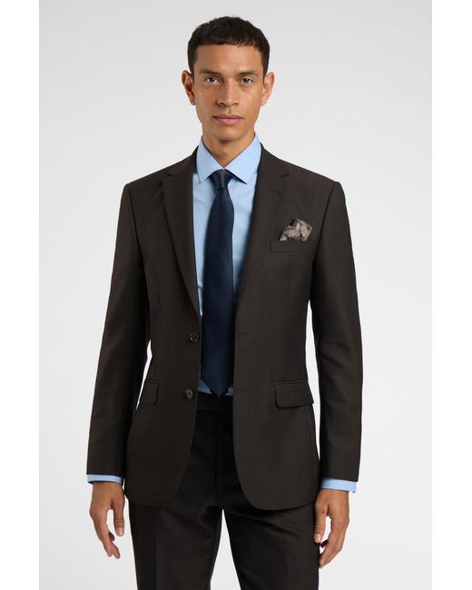 Racing Green Blue Regular Fit Birdseye Jacket for men