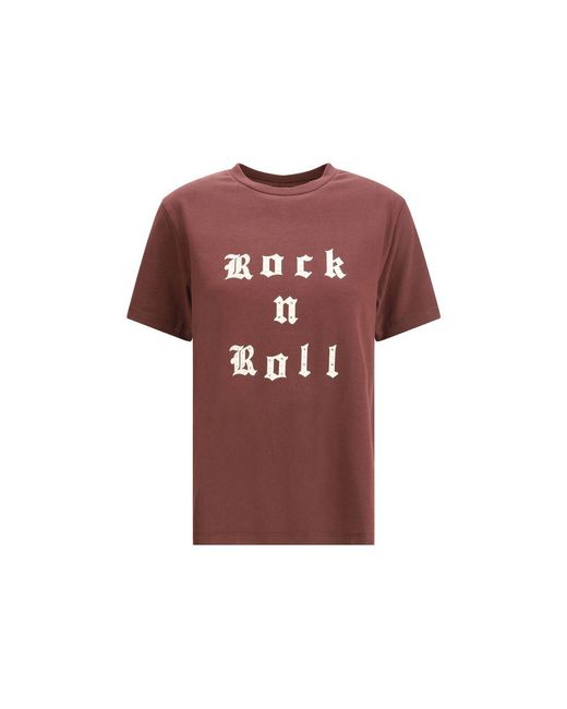 Zadig & Voltaire Rock N Roll Grafische T-shirt in het Multicolor
