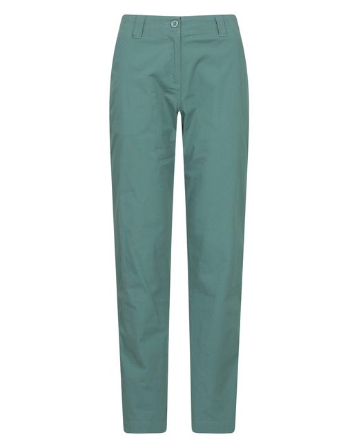 Mountain Warehouse Green 'Coastal' Stretchy Trouser Soft Cotton Lightweight Breathable Pants