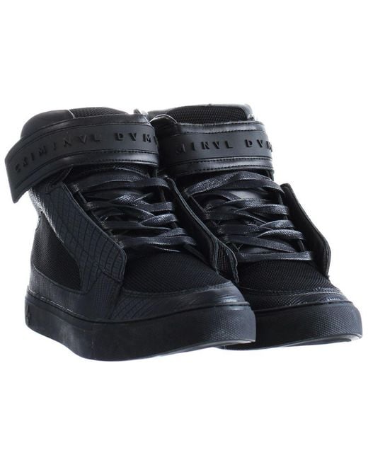 Criminal Damage Black Bronx Trainers for men