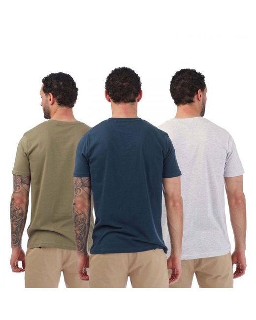 Farah Multicolor Dellis 3 Pack T-Shirts for men