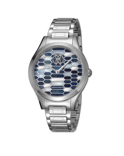 Roberto Cavalli Blue Dark Dial Stainless Steel Watch