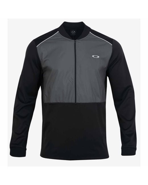 Oakley Black Bimaterial Hz Track Jacket for men