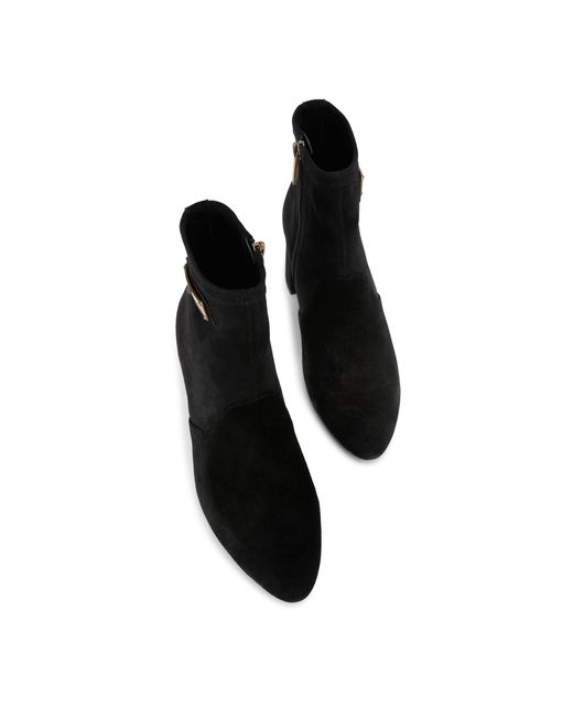 Kurt Geiger Black Suede Langley Ankle Boots