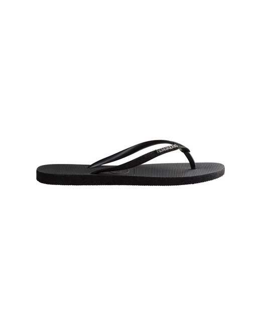 Havaianas Black Hav. Slim Sparkle 33 34 Flip Flops