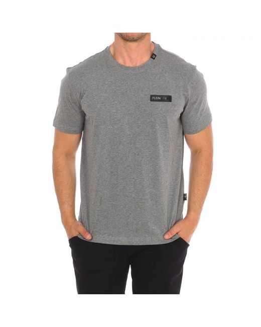 Philipp Plein Tips414 T-shirt Met Korte Mouwen in het Gray voor heren