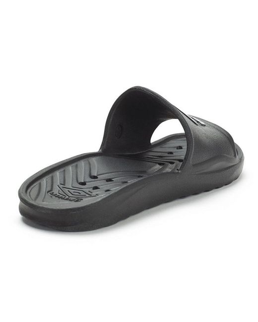 Umbro Black Shower Sliders for men