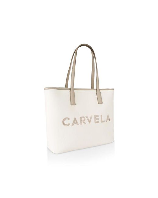 Carvela Kurt Geiger White Large Frame Shopper Bag