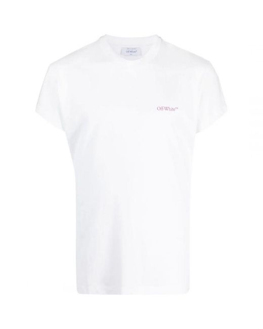 Off-White c/o Virgil Abloh White Off- Moon Cam Arrow Logo T-Shirt for men