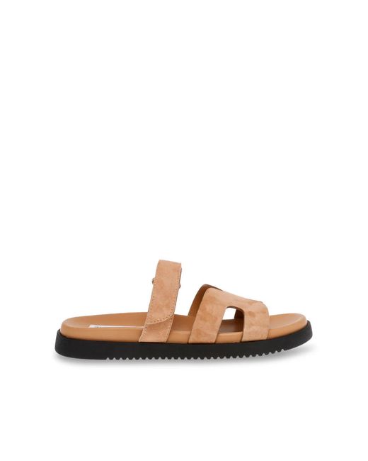 Steve Madden Brown Suede Missile E 295 Sandals