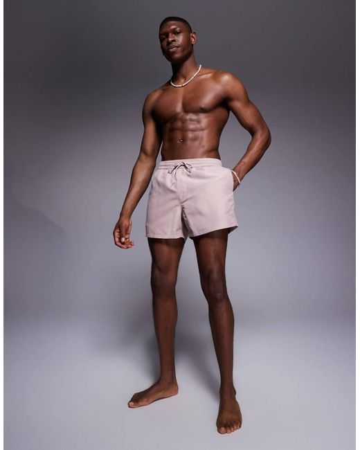 ASOS Brown Swim Shorts for men