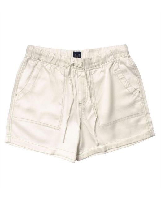 Gap Natural Relaxed Shorts Linen