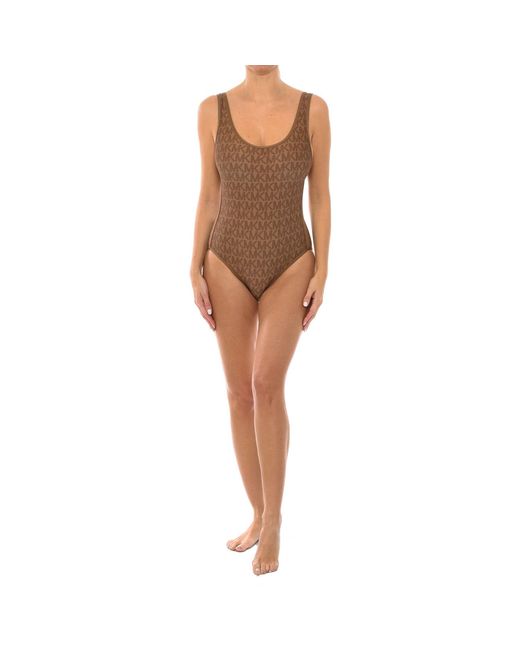 Michael Kors Brown Classic Style Swimsuit Mm2N188