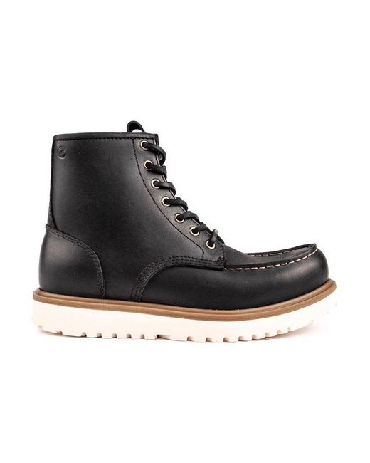 Ecco Black Staker Boots for men