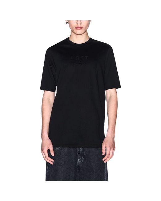 Armani Black Exchange T Shirts Regular Fit Casual Summer Pullover Cotton Top New for men