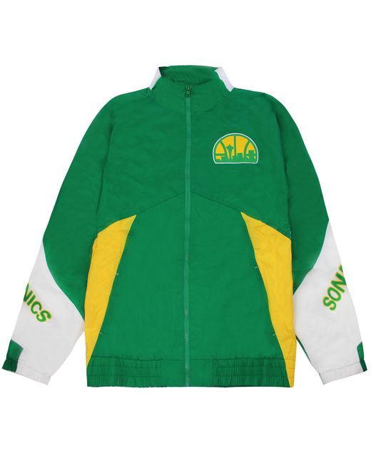 Mitchell & Ness Seattle Supersonics Windjack in het Green voor heren